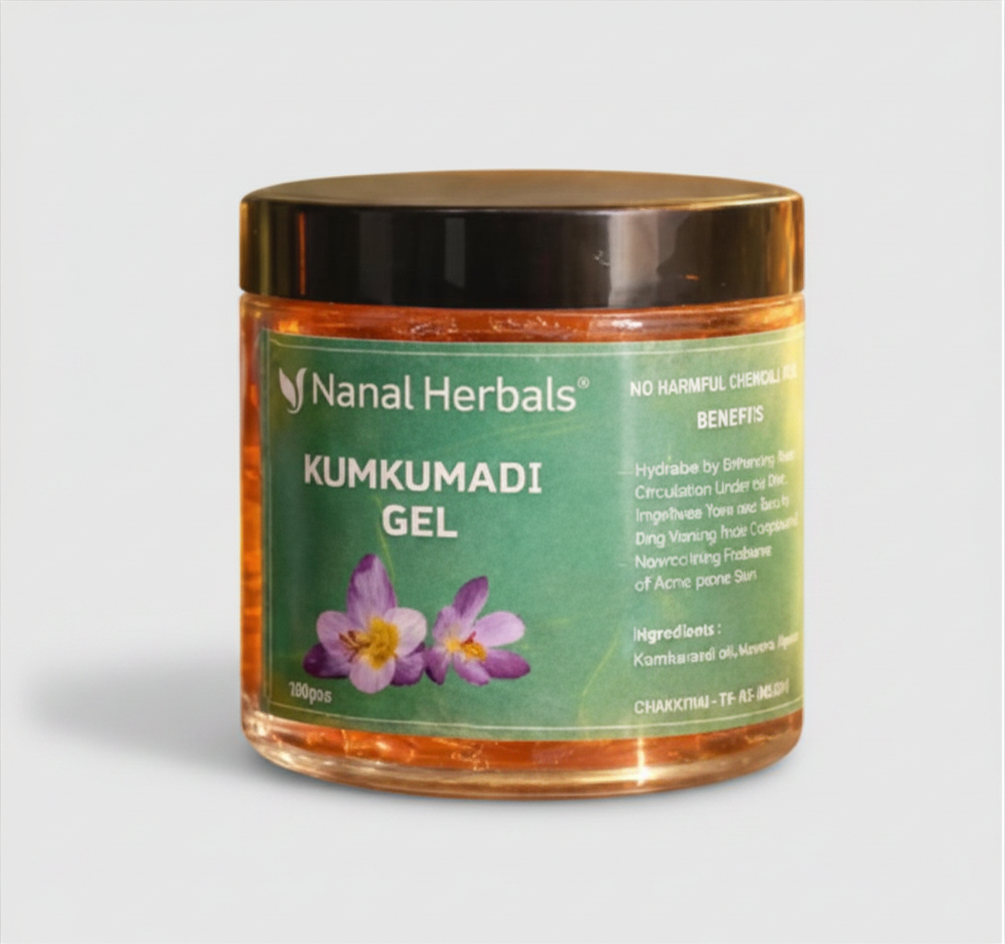 Kumkumadi Gel@Nanal Herbals Kumkumadi Gel (100g) - Image 1