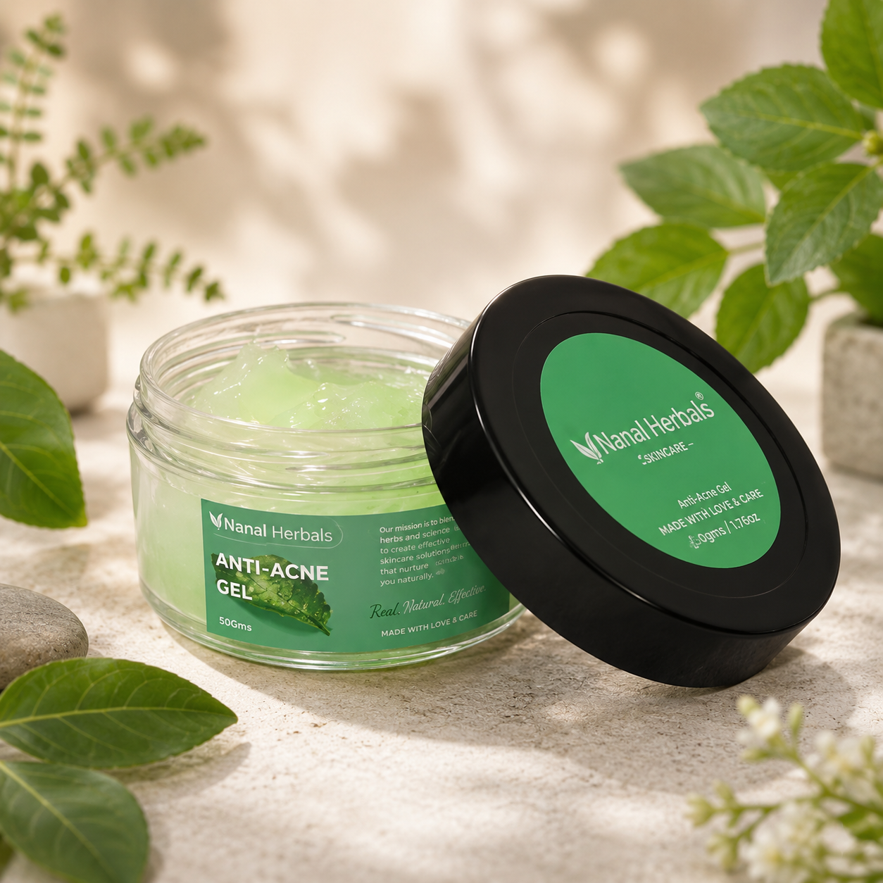 Anti acne gel@nanal herbals Anti-Acne Night Gel 50g - Image 1