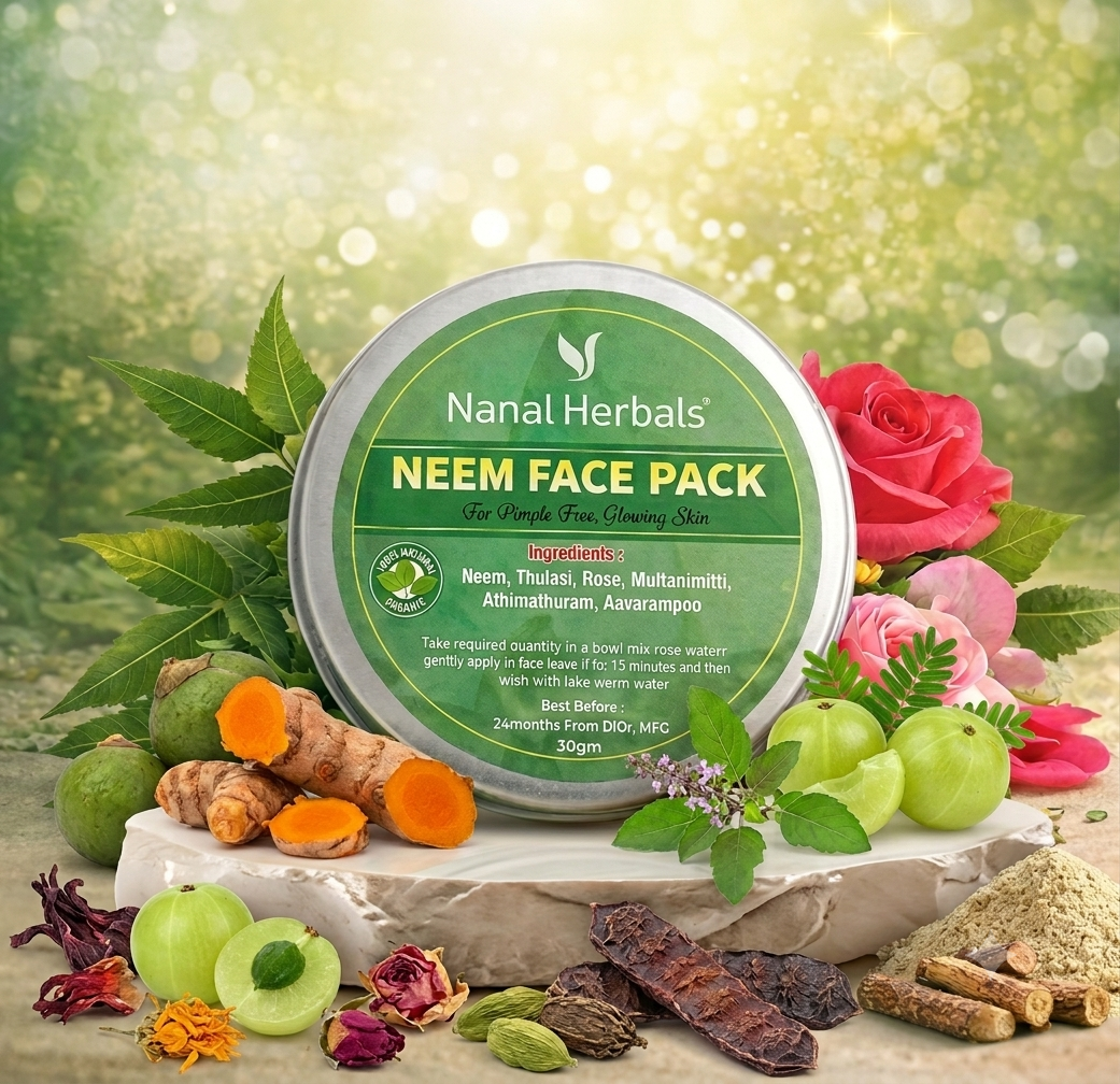 Neem facepack@Nanal Herbals (1) Neem Face Pack 30g - Image 1